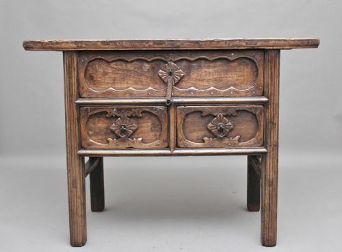 19th Century Chinese Elm Dresser