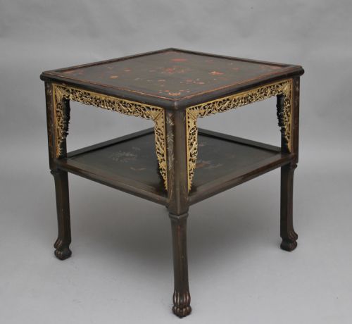 19th Century Chinese Two Tier Occasional Table