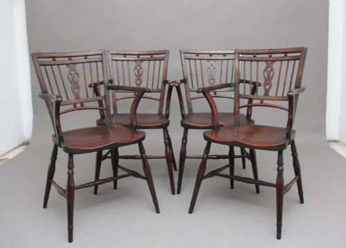Set of Four Early 20th Century Mendlesham Armchairs