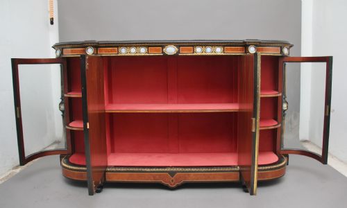 19TH CENTURY AMBOYNA AND EBONISED CREDENZA - ADDITIONAL PHOTO 1