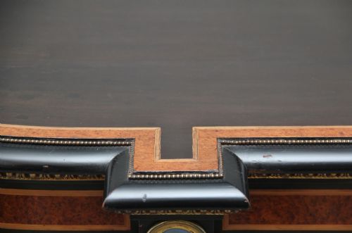 19TH CENTURY AMBOYNA AND EBONISED CREDENZA - ADDITIONAL PHOTO 25