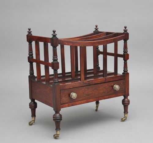 Early 19th Century Rosewood Canterbury