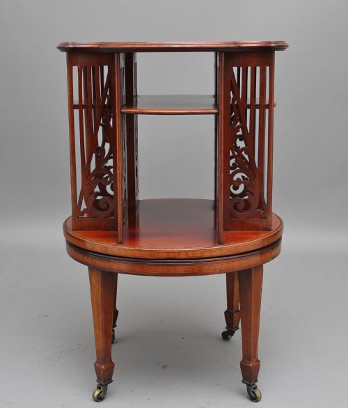 19th Century Mahogany Revolving Bookcase