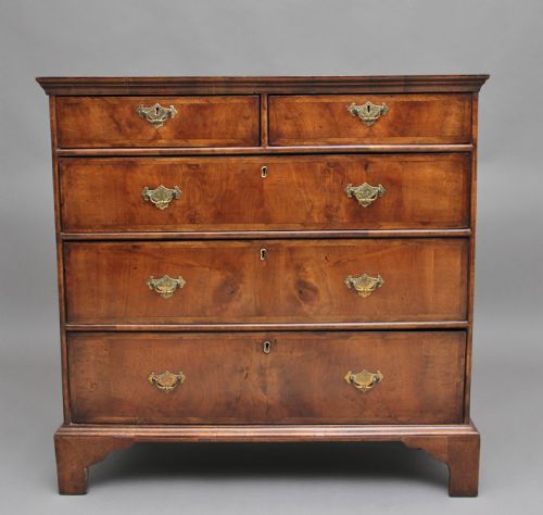 18th Century Inlaid Walnut Chest of Drawers