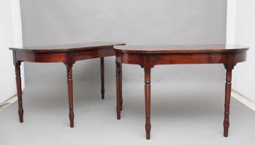 Pair of Early 19th Century Mahogany Console Tables