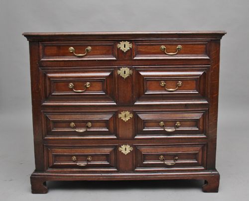 18th Century Oak Geometric Chest of Drawers