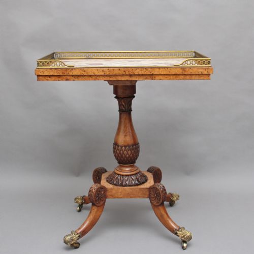 Early 19th Century Burr Elm Side Table