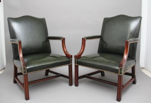 Pair of Early 20th Century Gainsborough Armchairs