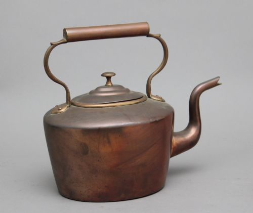 19th Century Brass Copper Kettle
