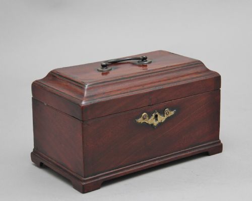 18th Century Mahogany Tea Caddy