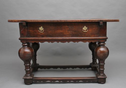 Early 18th Century Oak Center Table