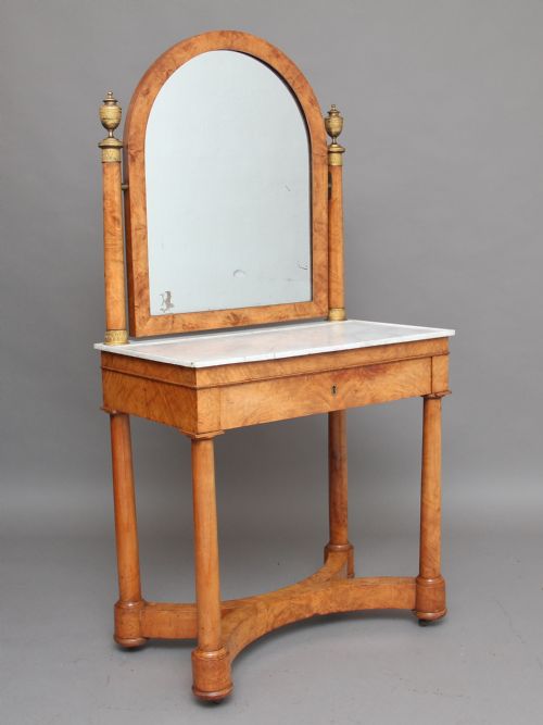 19th Century  Burr Elm Dressing Table