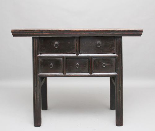19th Century Chinese Elm Dresser