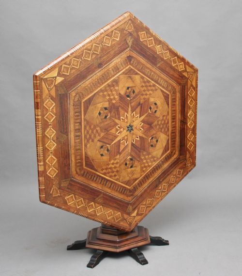 19th Century Italian Parquetry Centre Table