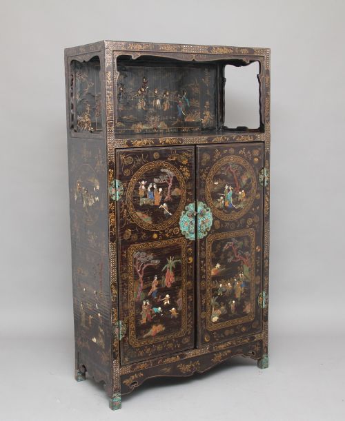 Early 20th Century Chinese Lacquered Cabinet