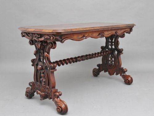 19th Century Burr Walnut Centre Table
