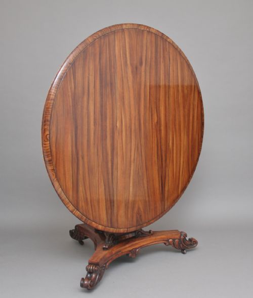 Early 19th Century Zebra Wood Centre Table