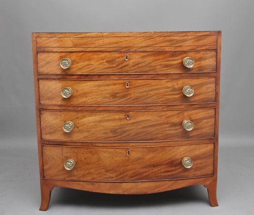 Early 19th Century Mahogany Bowfront Chest