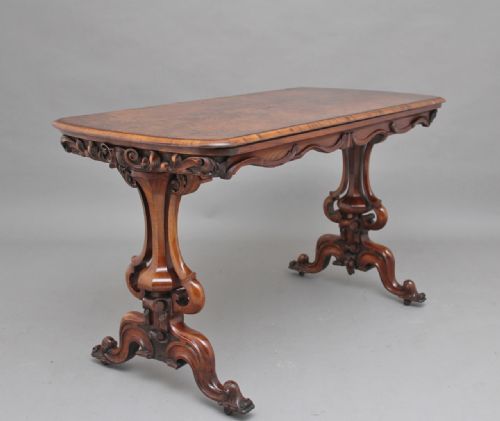 19th Century Burr Walnut Centre Table