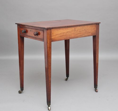 EARLY 19TH CENTURY MAHOGANY WRITING TABLE - ADDITIONAL PHOTO 4