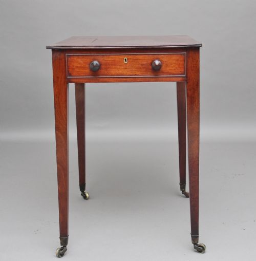 EARLY 19TH CENTURY MAHOGANY WRITING TABLE - ADDITIONAL PHOTO 5
