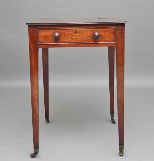 EARLY 19TH CENTURY MAHOGANY WRITING TABLE - ADDITIONAL PHOTO 7