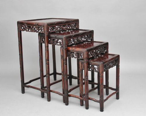 19th Century Chinese Nest of Four Tables