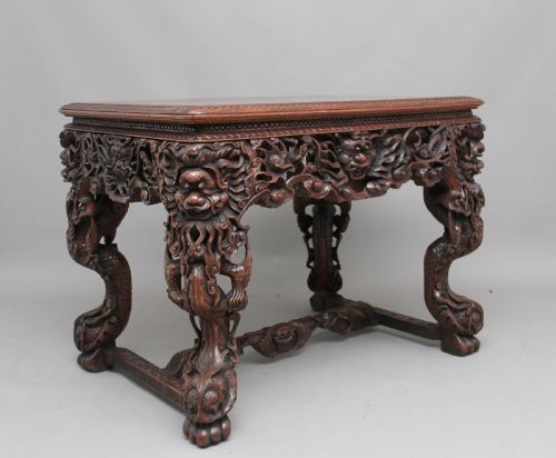 Early 19th Century Chinese Carved Centre Table