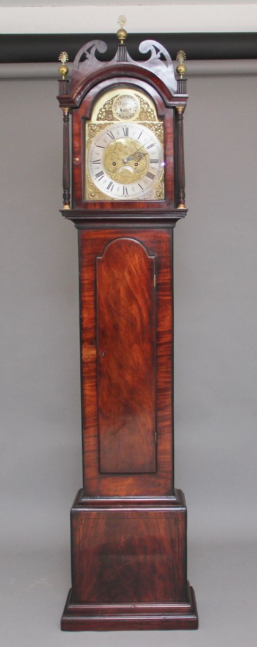 18th Century Mahogany Long Case Clock
