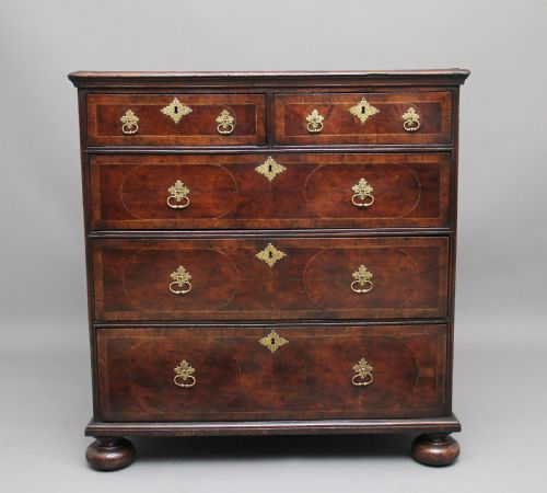 18th Century Oyster Wood Chest of Drawers