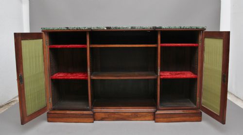 EARLY 19TH CENTURY ROSEWOOD BREAKFRONT CABINET - ADDITIONAL PHOTO 1