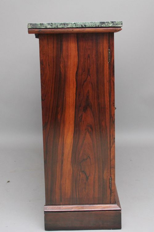 EARLY 19TH CENTURY ROSEWOOD BREAKFRONT CABINET - ADDITIONAL PHOTO 4
