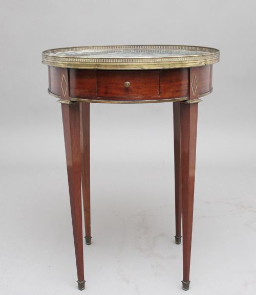 19th Century Mahogany and Marble Top Occasional Table