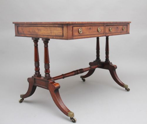 Early 19th Century Mahogany Library Table