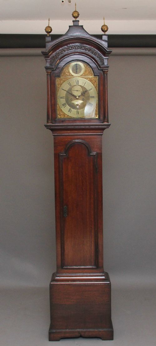 18th Century Oak Long Case Clock