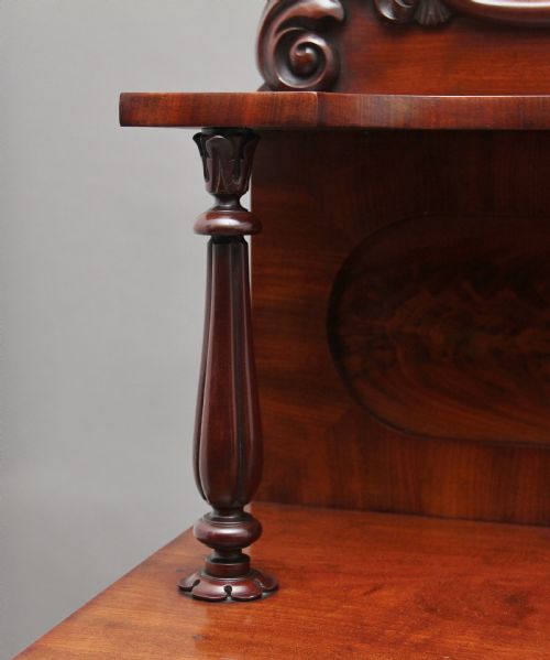 19TH CENTURY FLAME MAHOGANY CHIFFONIER - ADDITIONAL PHOTO 10
