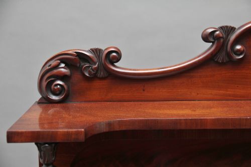 19TH CENTURY FLAME MAHOGANY CHIFFONIER - ADDITIONAL PHOTO 11