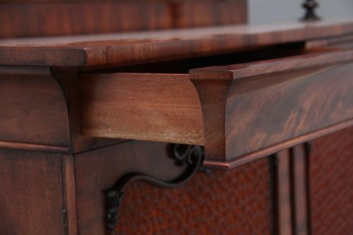 19TH CENTURY FLAME MAHOGANY CHIFFONIER - ADDITIONAL PHOTO 14