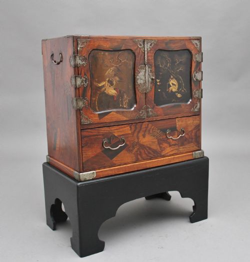 19th Century Japanese Parquetry Cabinet