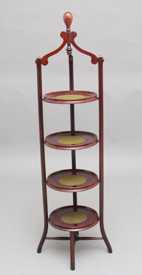 Early 20th Century Mahogany Cake Stand