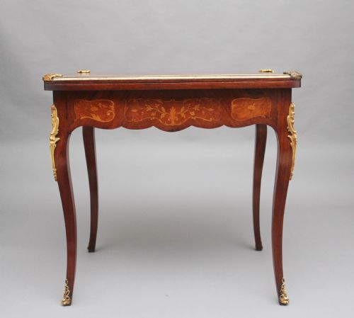 19TH CENTURY KINGWOOD CARD TABLE - ADDITIONAL PHOTO 1