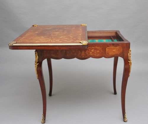 19TH CENTURY KINGWOOD CARD TABLE - ADDITIONAL PHOTO 4
