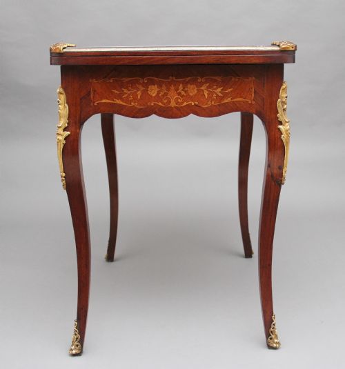 19TH CENTURY KINGWOOD CARD TABLE - ADDITIONAL PHOTO 9