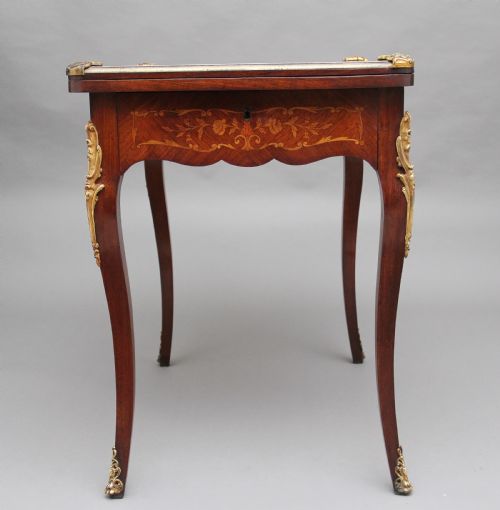19TH CENTURY KINGWOOD CARD TABLE - ADDITIONAL PHOTO 11