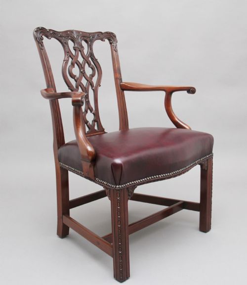 19th Century Mahogany Chippendale Style Chair