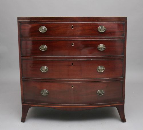 Early 19th Century Mahogany Bowfront Chest of Drawers