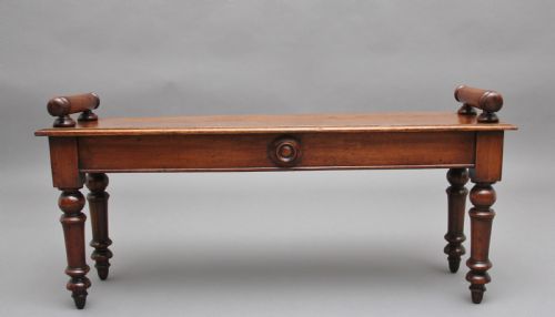 19th Century Oak Hall Bench