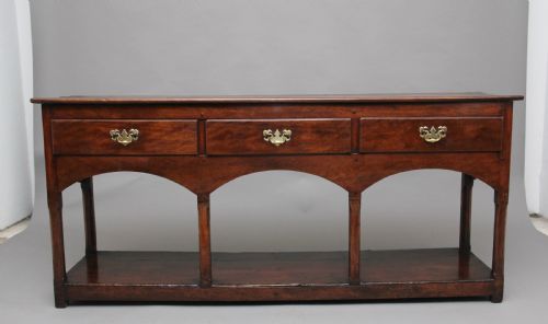 Mid 18th Century Walnut Country Dresser