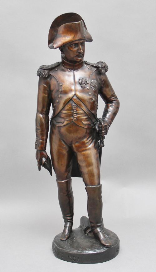 Early 19th Century Bronze Sculpture of Napoleon Bonaparte