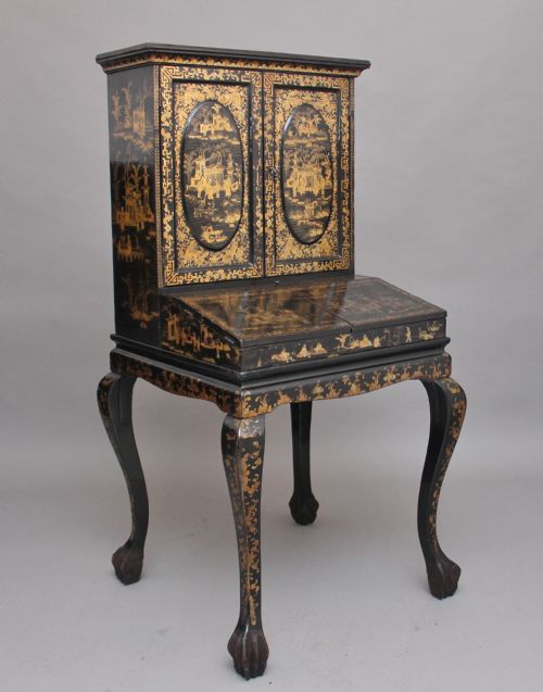 Early 19th Century Chinoiserie Bonheur Du Jour